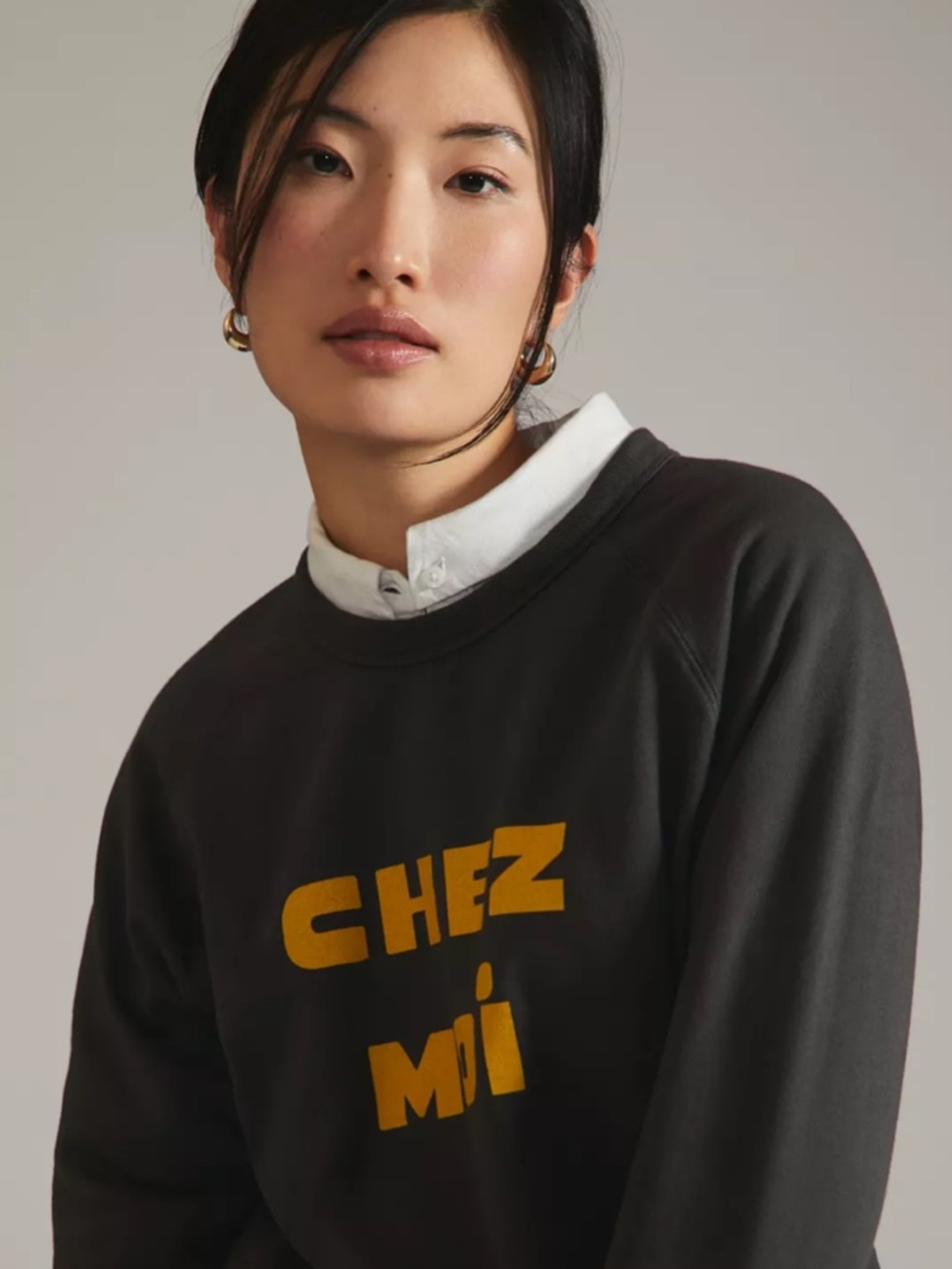 Clare V. Chez Moi Chez Toi Graphic Sweatshirt